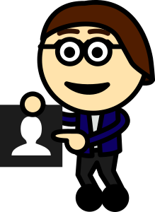 Andy with Help Icon Andy with Help Icon